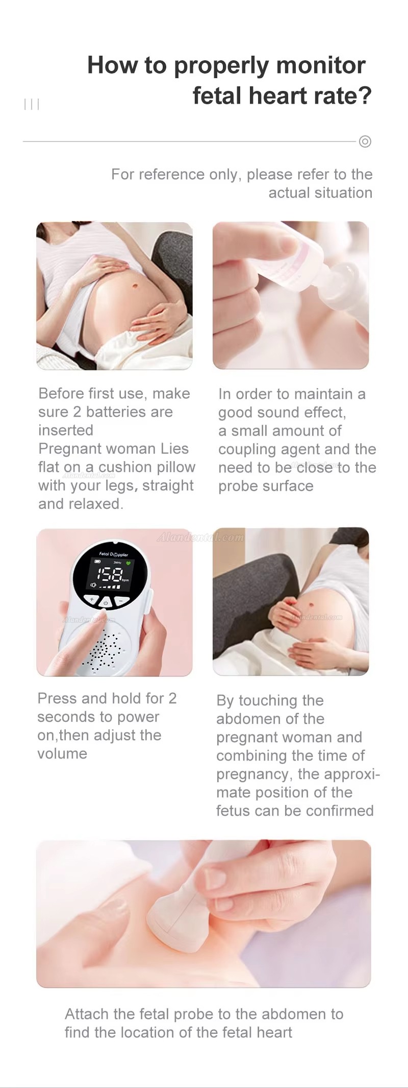 CONTEC 10A(LED) Baby Sound Monitor Pocket Fetal Doppler